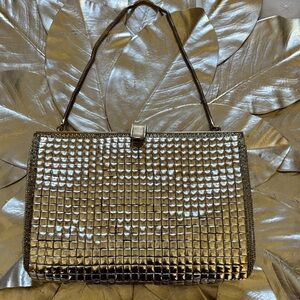 Metallic DELILL Silver Evening Bag